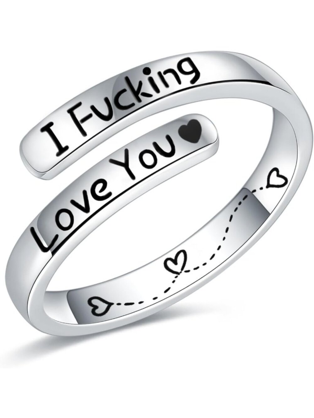 Inspirational 925 Sterling Silver Hope Rings for Women | Encouragement Jewelry